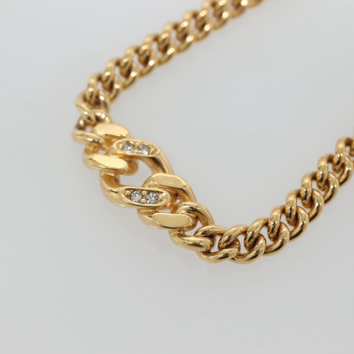 Christian Dior Cd Pendant Necklace Gold-Plated Gold Metal Jewelry (Pre-Owned)