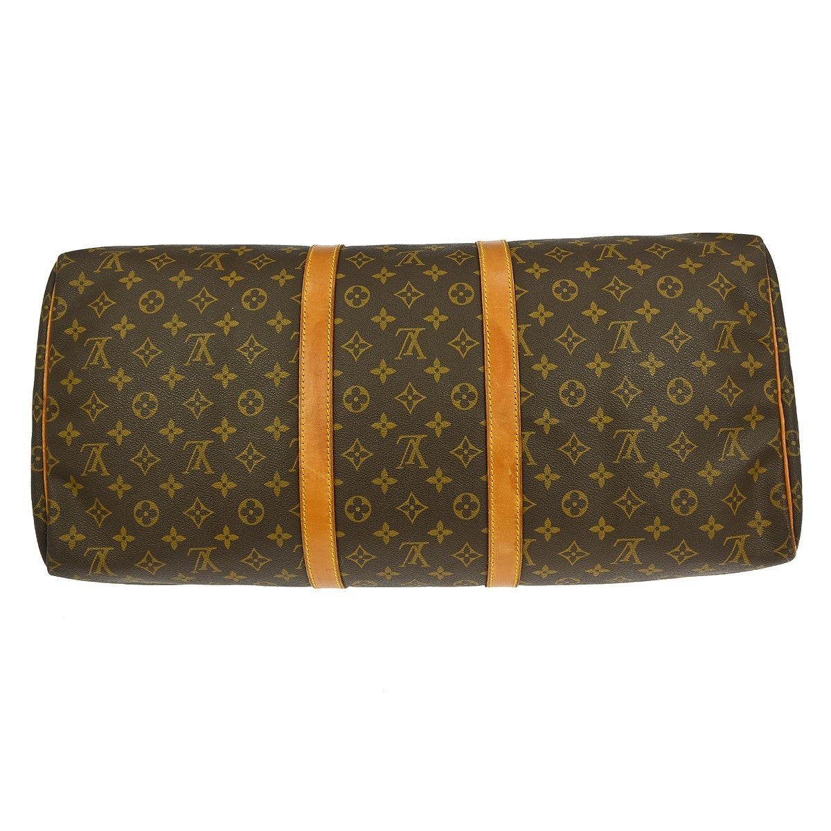 Louis Vuitton Keepall Bag Monogram Canvas Brown Canvas Travel Bag