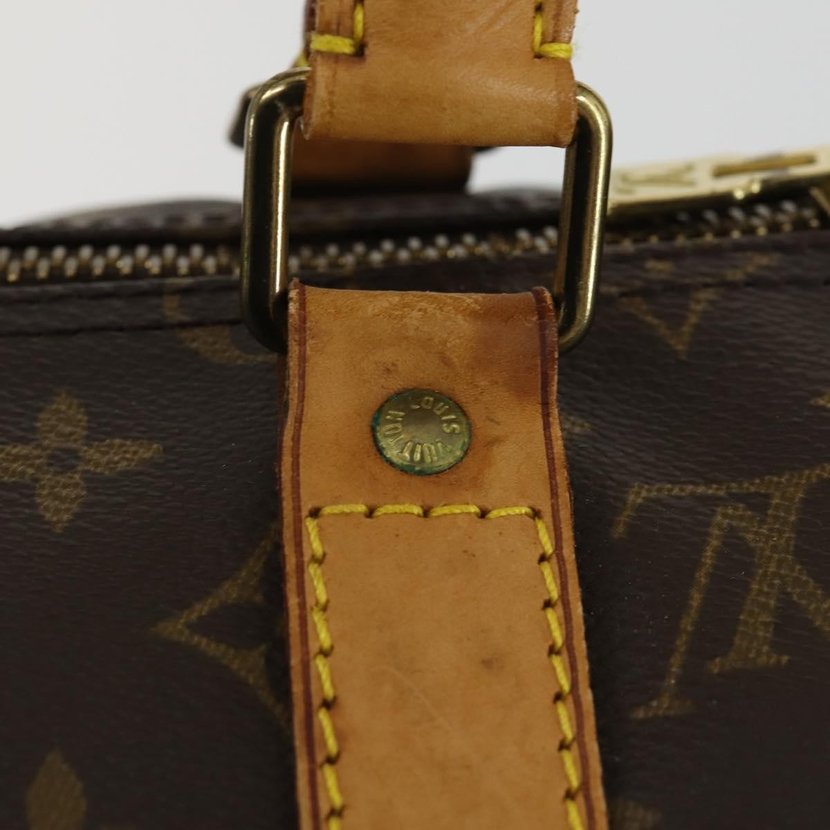 Louis Vuitton Keepall Bag Monogram Canvas Brown Canvas Travel Bag