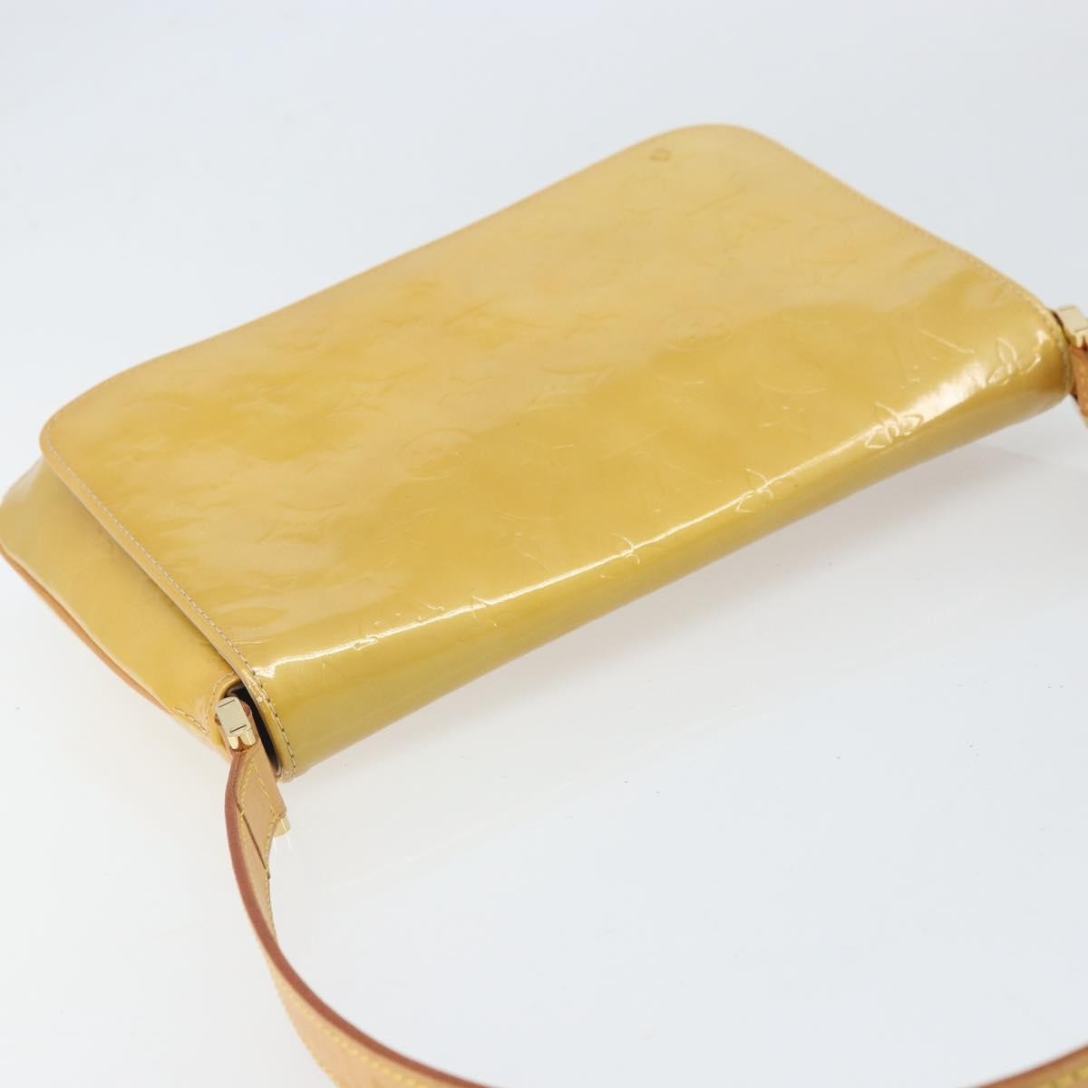 Louis Vuitton Thompson Street Handbag Monogram Vernis Beige Patent_Leather Shoulder Bag