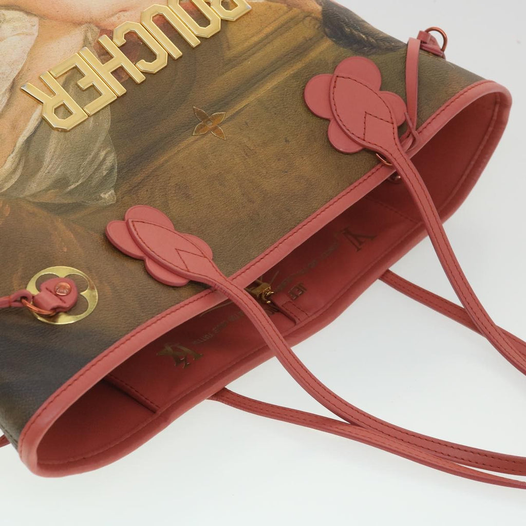 Louis Vuitton Neverfull Nm Tote Limited Edition Jeff Koons Titian Print Canvas Multicolour Canvas Tote Bag
