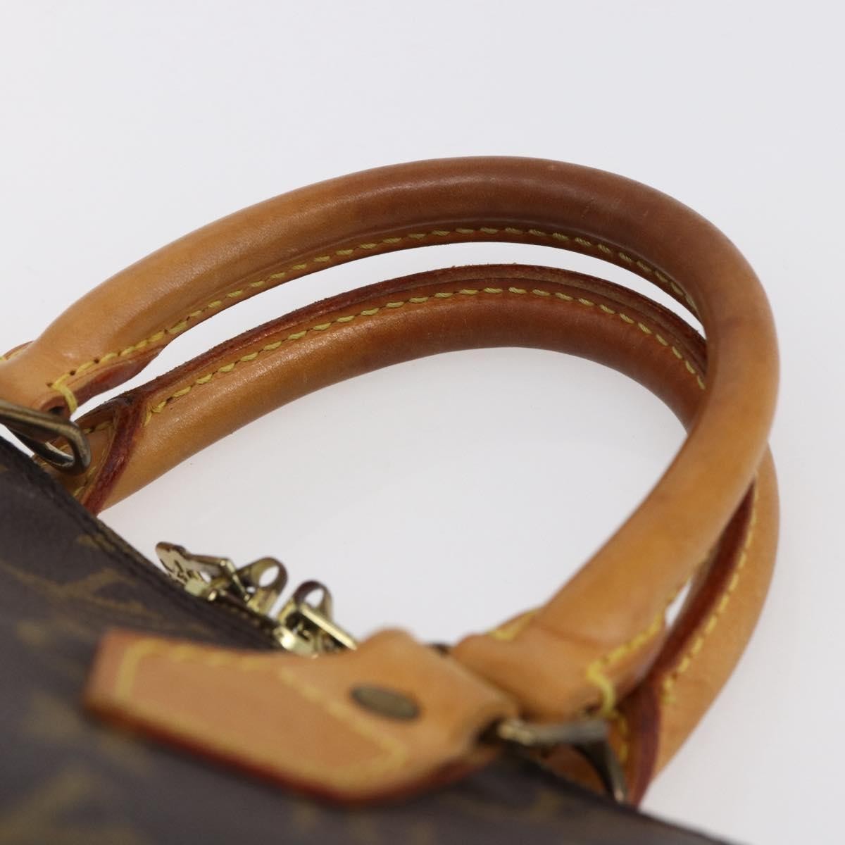 Louis Vuitton Alma Handbag Monogram Canvas Brown Canvas Handbag