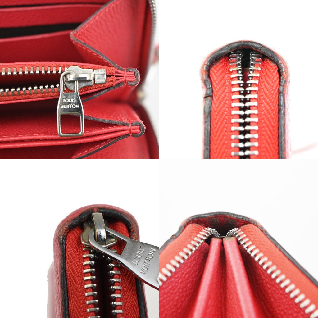 Louis Vuitton Portefeuille Zippy Monogramme Empreinte Monogramme Empreinte Red Leather Wallets Accessory