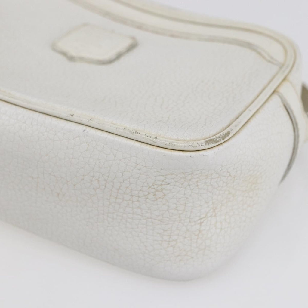 Celine Vintage Shoulder Bag Leather White Leather Shoulder Bag Bag