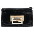 Fendi Vintage Shoulder Bag Enamel Black Patent_Leather Shoulder Bag Bag