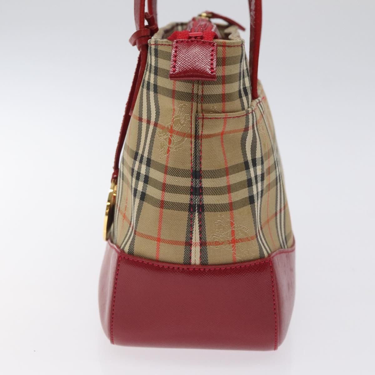 Burberry Nova Check Handbag Nova Check Canvas And Leather Beige Canvas Handbag
