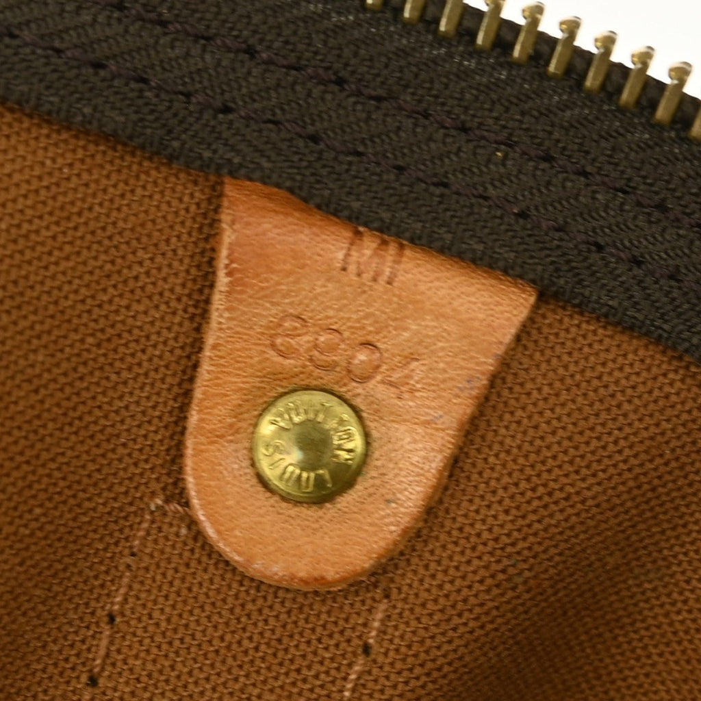 Louis Vuitton Keepall Bag Monogram Canvas Brown Canvas Travel Bag