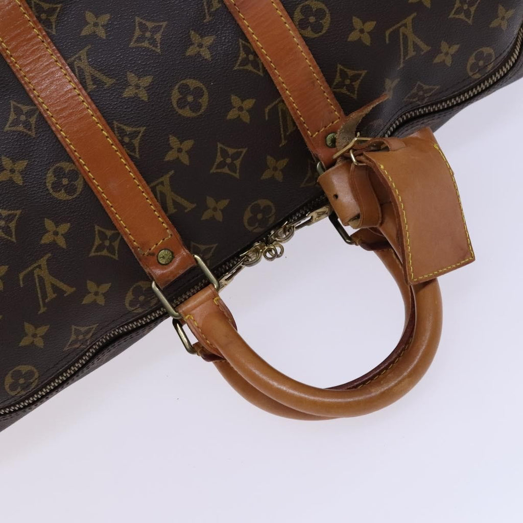 Louis Vuitton Keepall Bag Monogram Canvas Brown Canvas Travel Bag