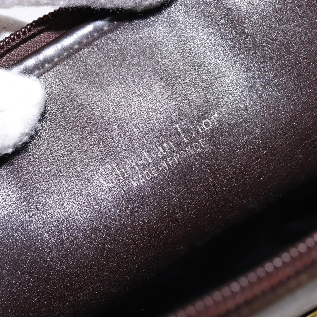 Christian Dior Vintage Trotter Shoulder Bag Canvas Brown Canvas Bag (Pre-Owned)
