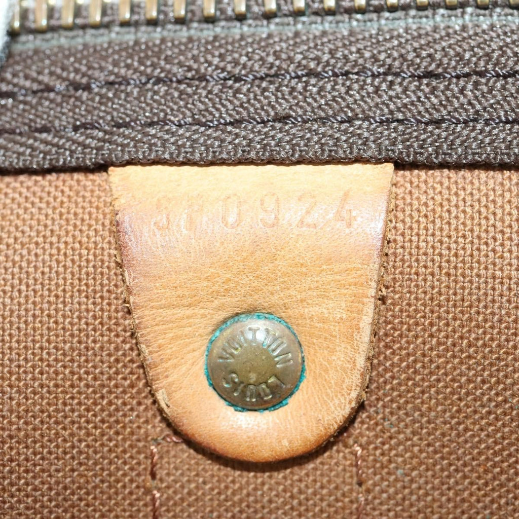 Louis Vuitton Keepall Bag Monogram Canvas Brown Canvas Travel Bag