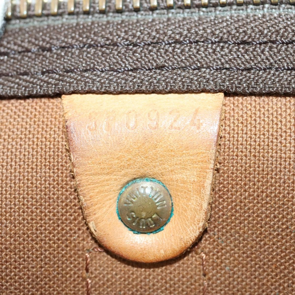 Louis Vuitton Keepall Bag Monogram Canvas Brown Canvas Travel Bag