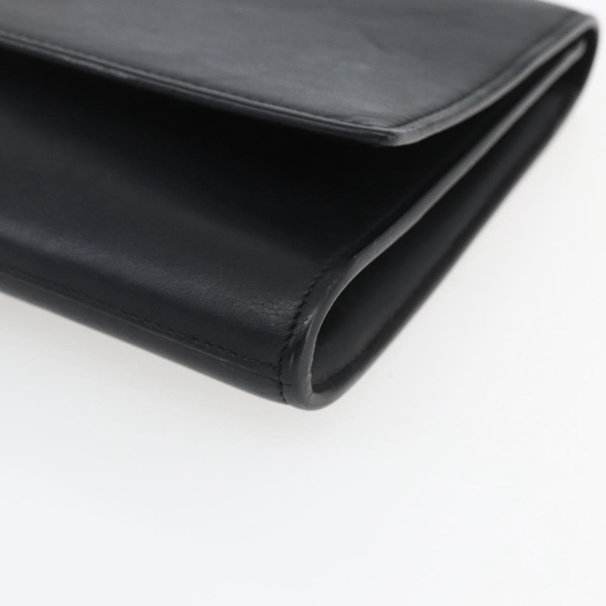 Saint Laurent Chyc Clutch Leather Black Leather Clutche & Pouche Bag (Pre-Owned)