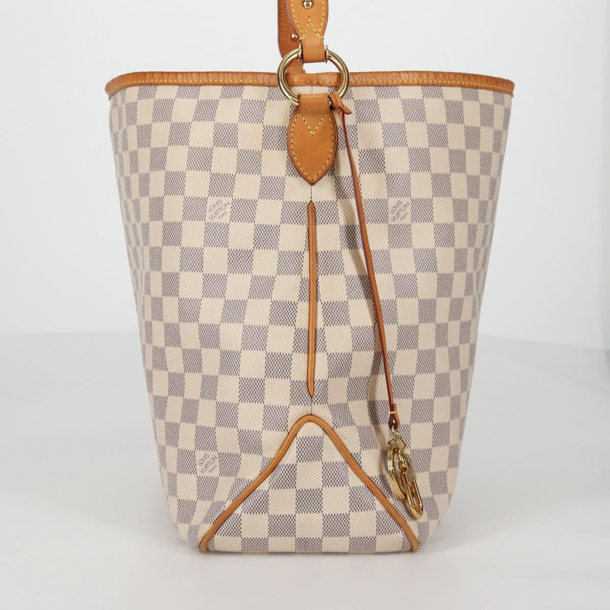 Louis Vuitton Delightful Nm Handbag Damier White Canvas Bag