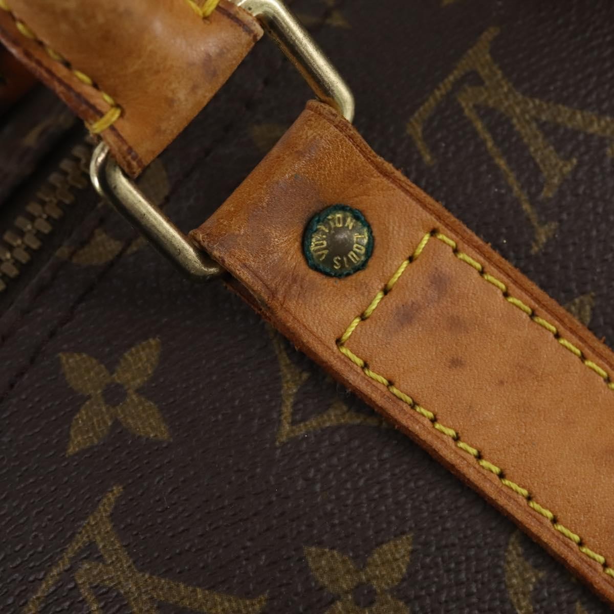Louis Vuitton Keepall Bag Monogram Canvas Brown Canvas Travel Bag