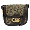Celine C Sulky Shoulder Bag Canvas And Leather Beige Canvas Shoulder Bag Bag