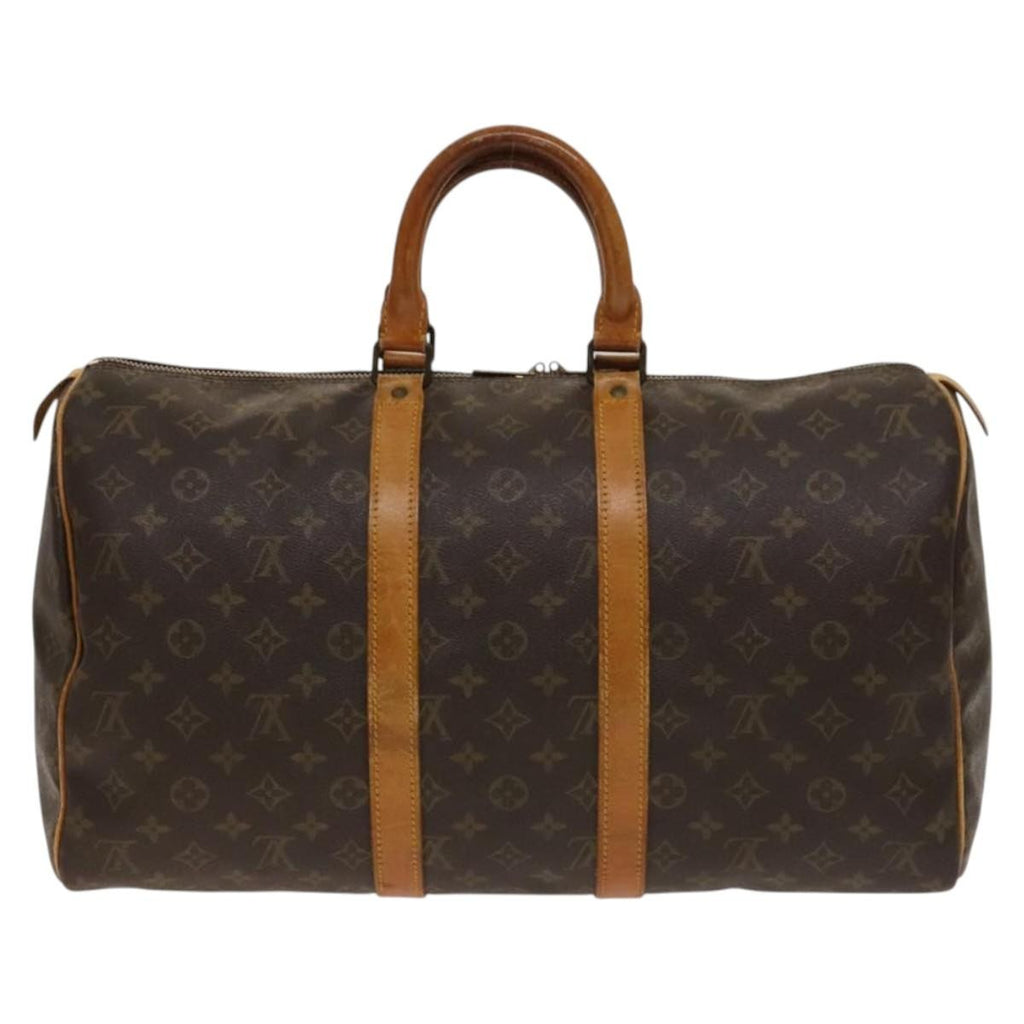 Louis Vuitton Keepall Bag Monogram Canvas Brown Canvas Travel Bag