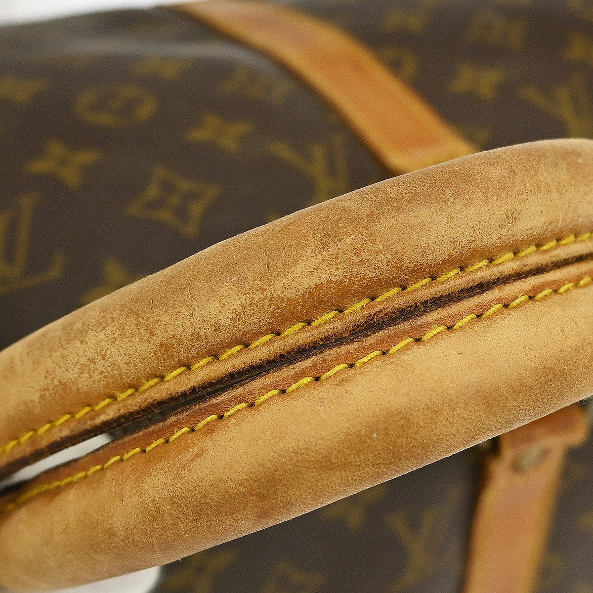 Louis Vuitton Keepall Bag Monogram Canvas Brown Canvas Travel Bag