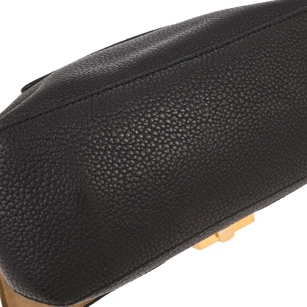 Louis Vuitton Volta Handbag Leather Black Leather Handbag