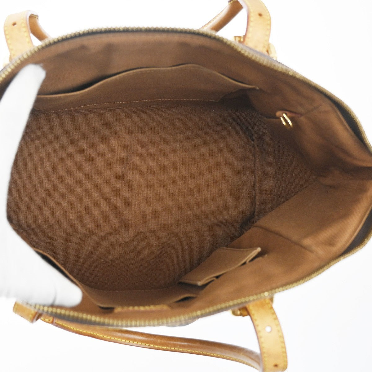 Louis Vuitton Tivoli Handbag Monogram Canvas Brown Canvas Shoulder Bag
