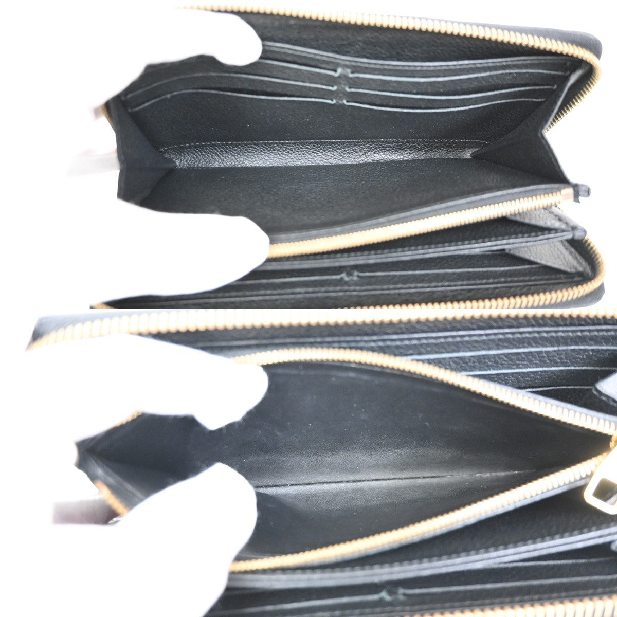 Louis Vuitton Portefeuille Zippy Monogramme Empreinte Monogramme Empreinte Black Leather Wallets Accessory