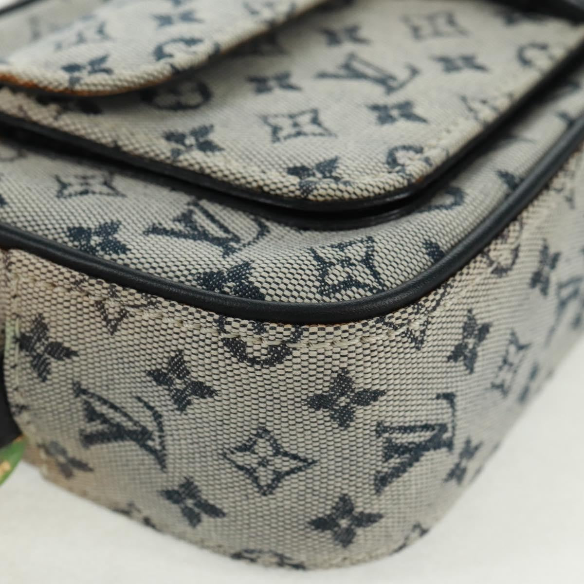 Louis Vuitton Juliette Crossbody Bag Mini Lin Blue Canvas Shoulder Bag