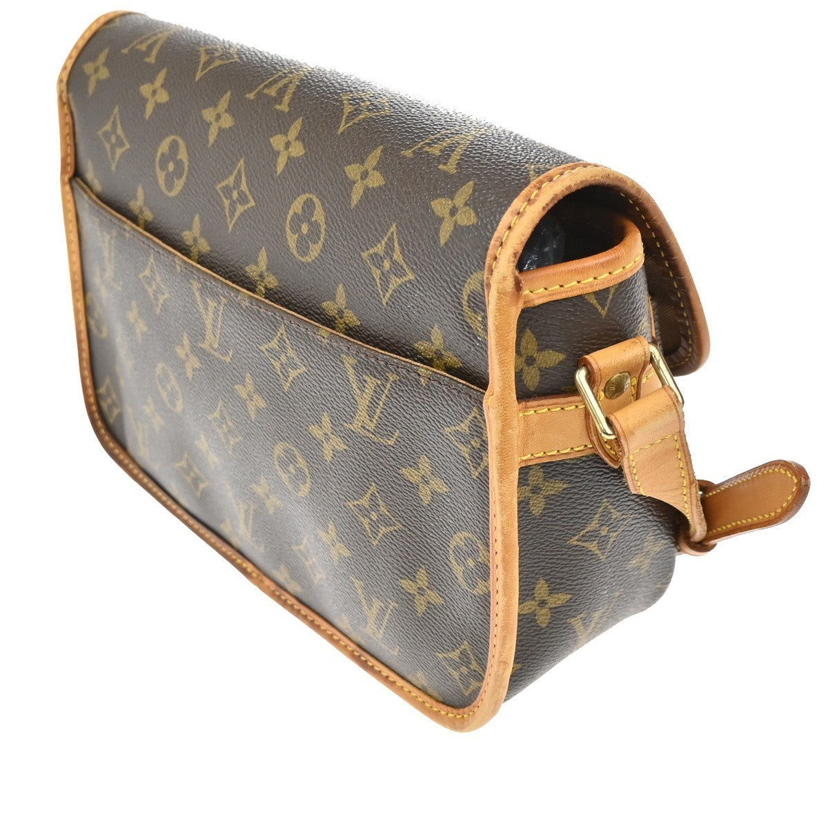Louis Vuitton Sologne Handbag Monogram Canvas Brown Canvas Shoulder Bag