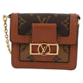 Louis Vuitton Dauphine Shoulder Bag Reverse Monogram Canvas Brown Canvas Clutche & Pouche Bag
