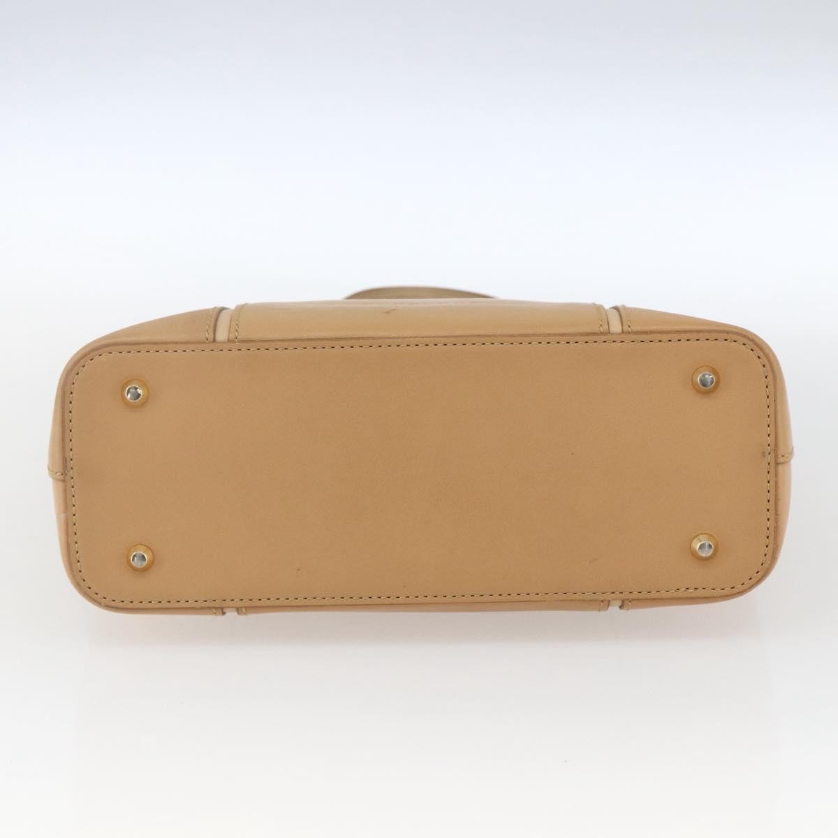 Burberry Vintage Handbag Leather Beige Leather Handbag