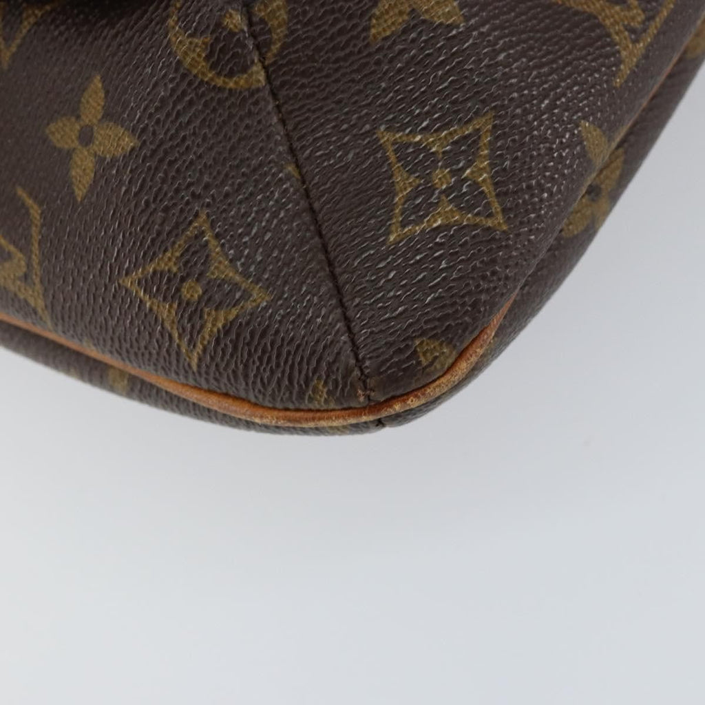 Louis Vuitton Musette Handbag Monogram Canvas Brown Canvas Shoulder Bag