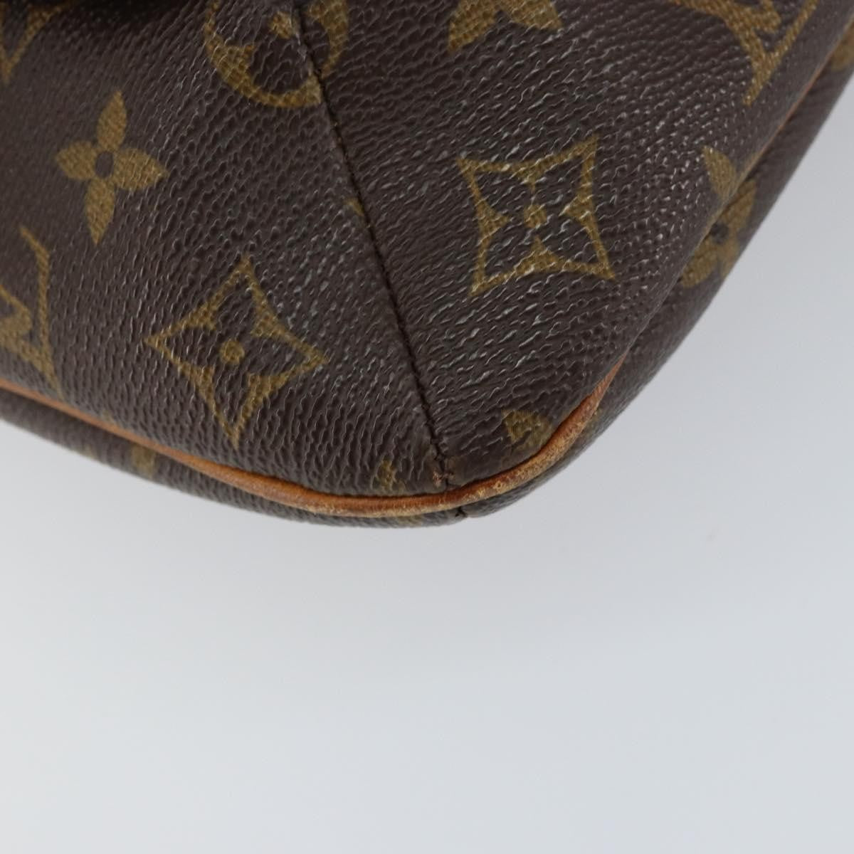 Louis Vuitton Musette Handbag Monogram Canvas Brown Canvas Shoulder Bag
