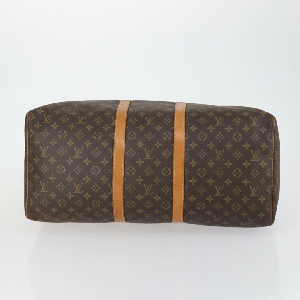Louis Vuitton Keepall Bag Monogram Canvas Brown Canvas Travel Bag
