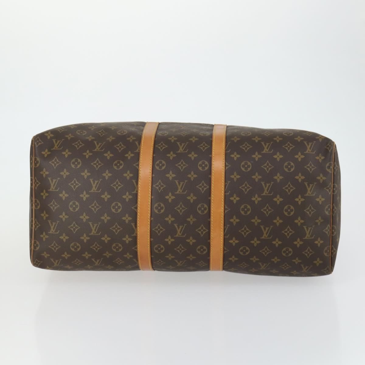 Louis Vuitton Keepall Bag Monogram Canvas Brown Canvas Travel Bag