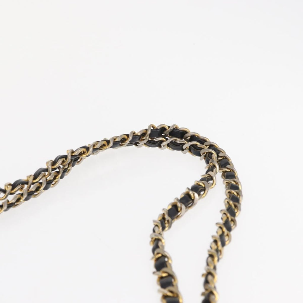 Chanel Chain Tote Leather Black Leather Handbag