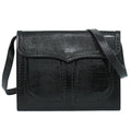 Saint Laurent Vintage Shoulder Bag Leather Black Leather Shoulder Bag Bag (Pre-Owned)