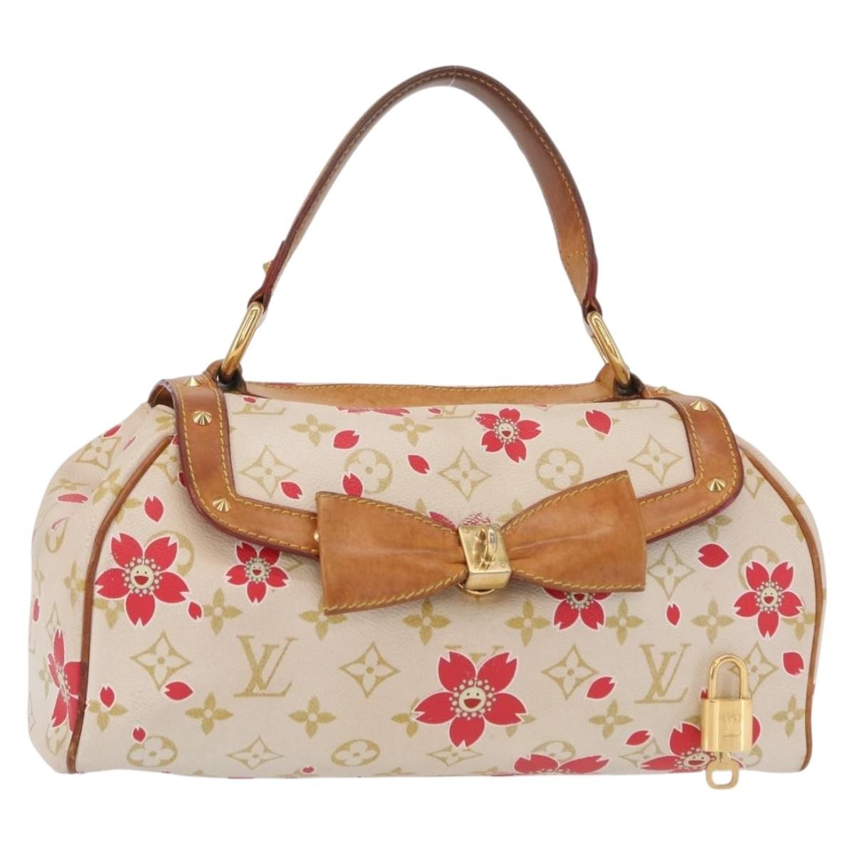 Louis Vuitton Retro Bag Limited Edition Cherry Blossom Monogram White Canvas Handbag