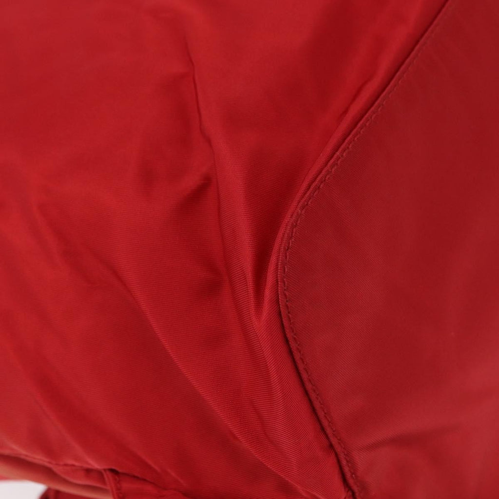 Prada Double Front Pocket Backpack Tessuto Red Nylon Backpack Bag