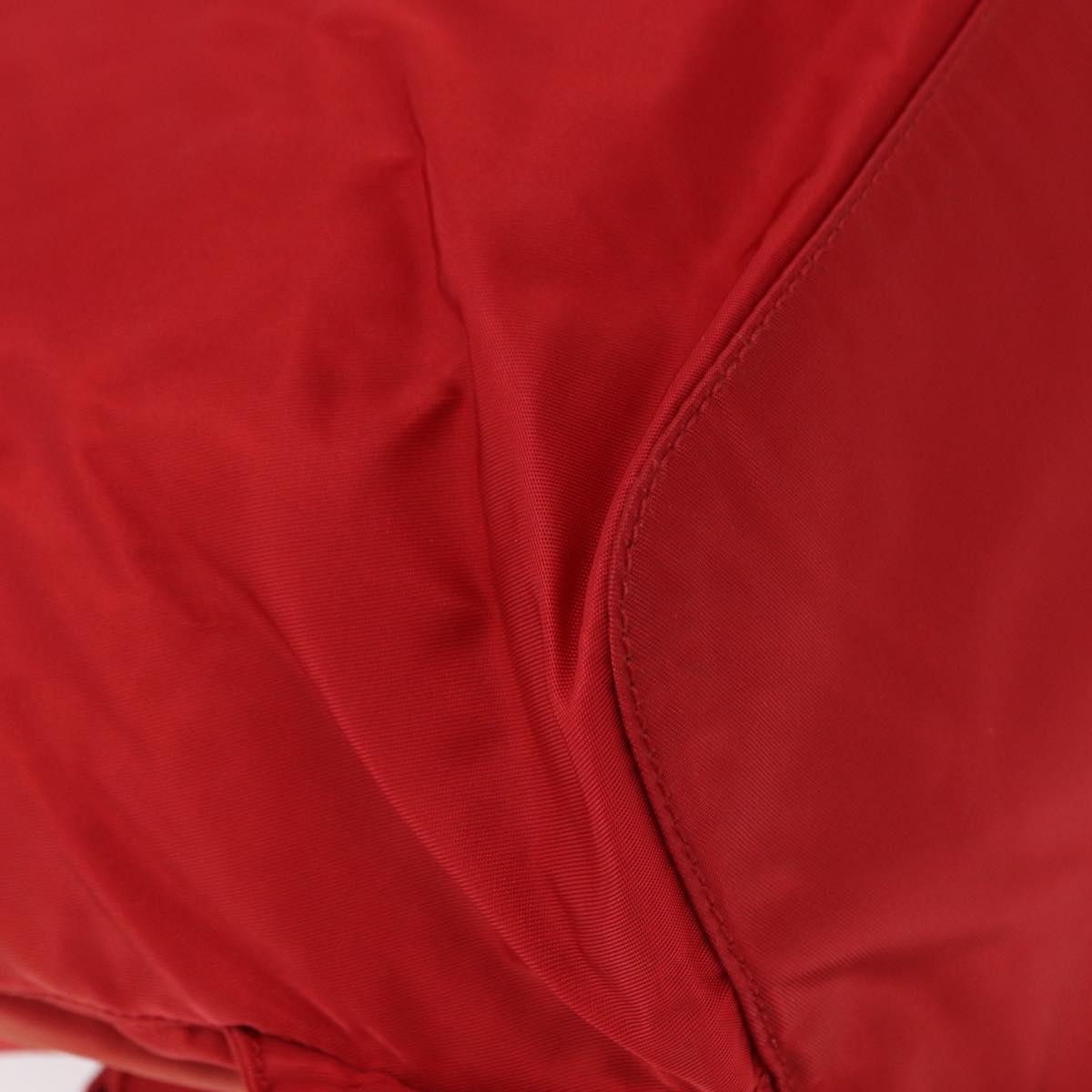 Prada Double Front Pocket Backpack Tessuto Red Nylon Backpack Bag