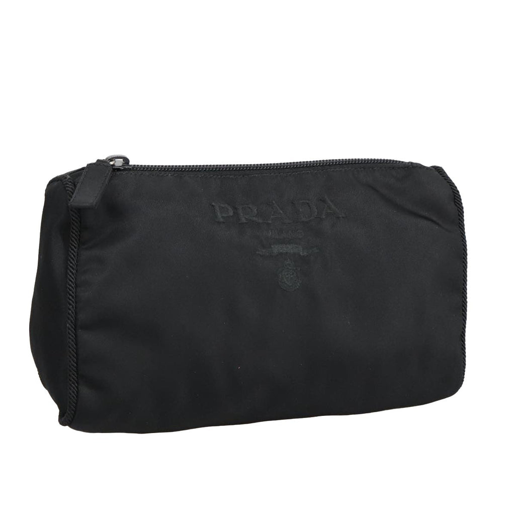 Prada Toiletry Pouch Tessuto Black Nylon Clutche & Pouche Bag