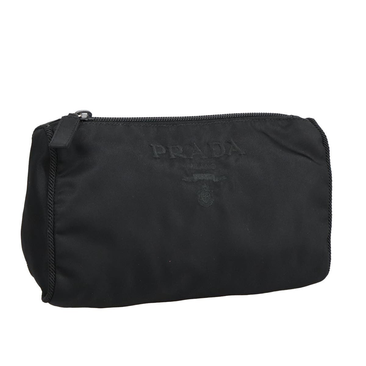 Prada Toiletry Pouch Tessuto Black Nylon Clutche & Pouche Bag