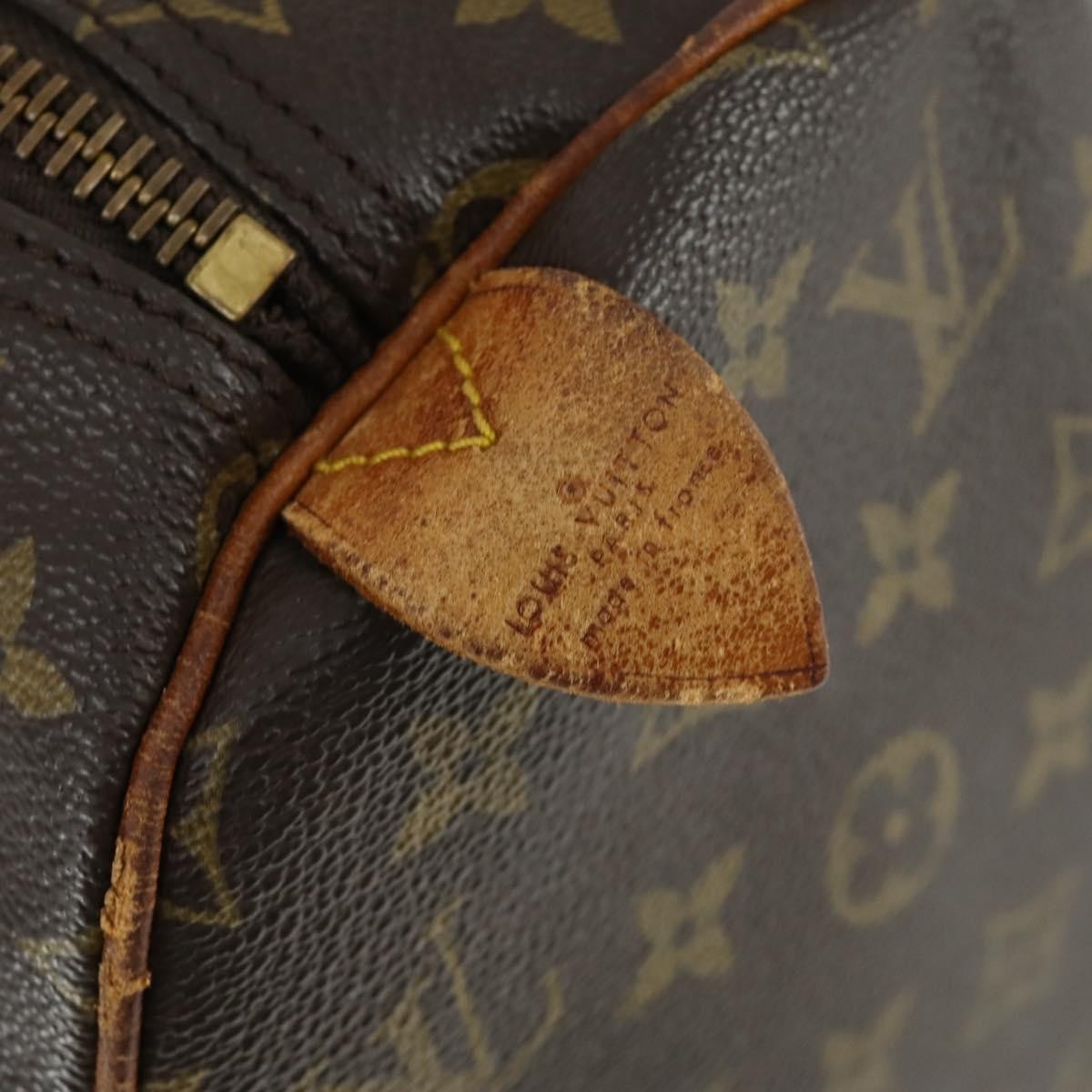 Louis Vuitton Keepall Bag Monogram Canvas Brown Canvas Travel Bag