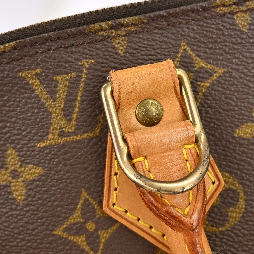 Louis Vuitton Alma Handbag Monogram Canvas Brown Canvas Handbag