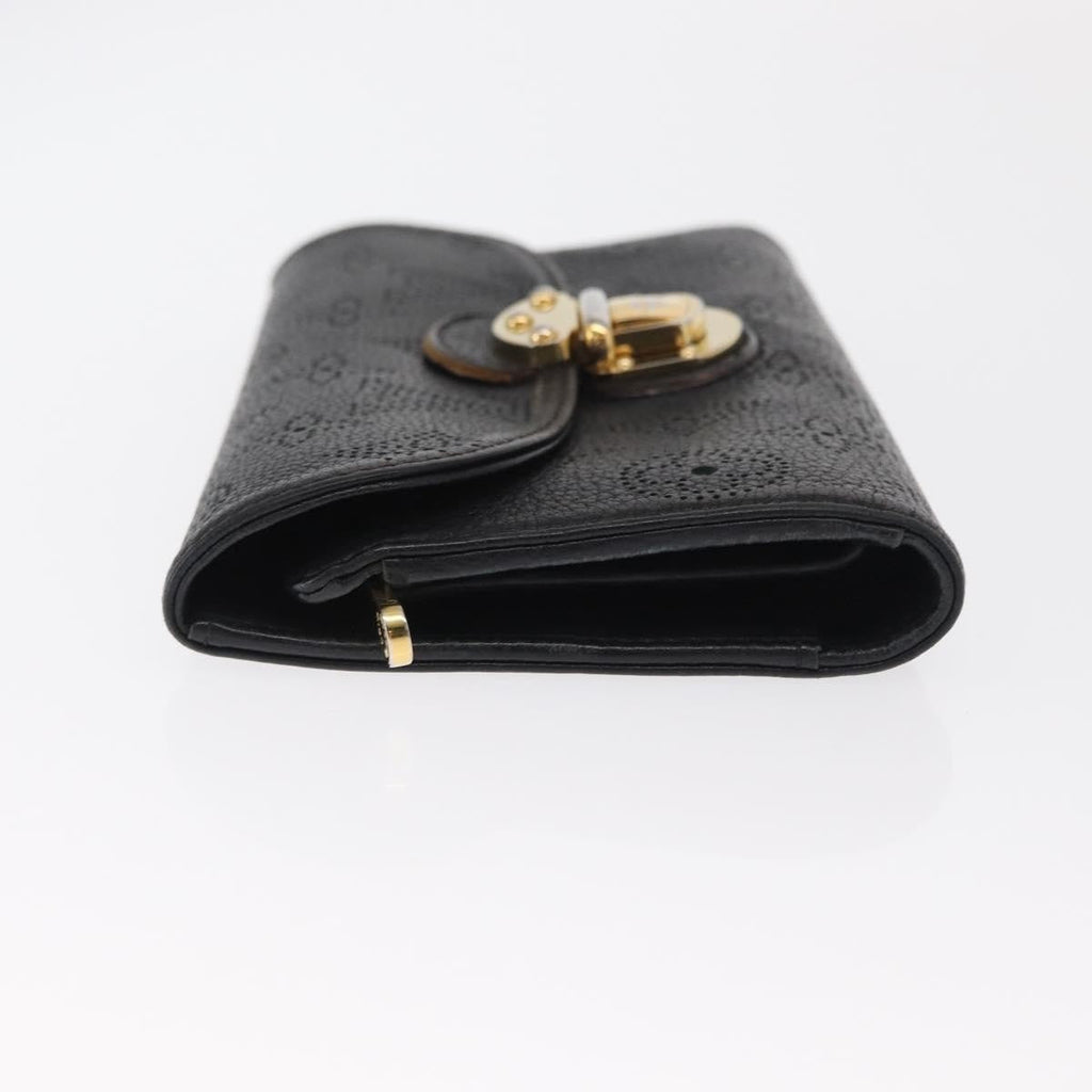 Louis Vuitton Amelia Wallet Mahina Leather Black Leather Wallets Accessory