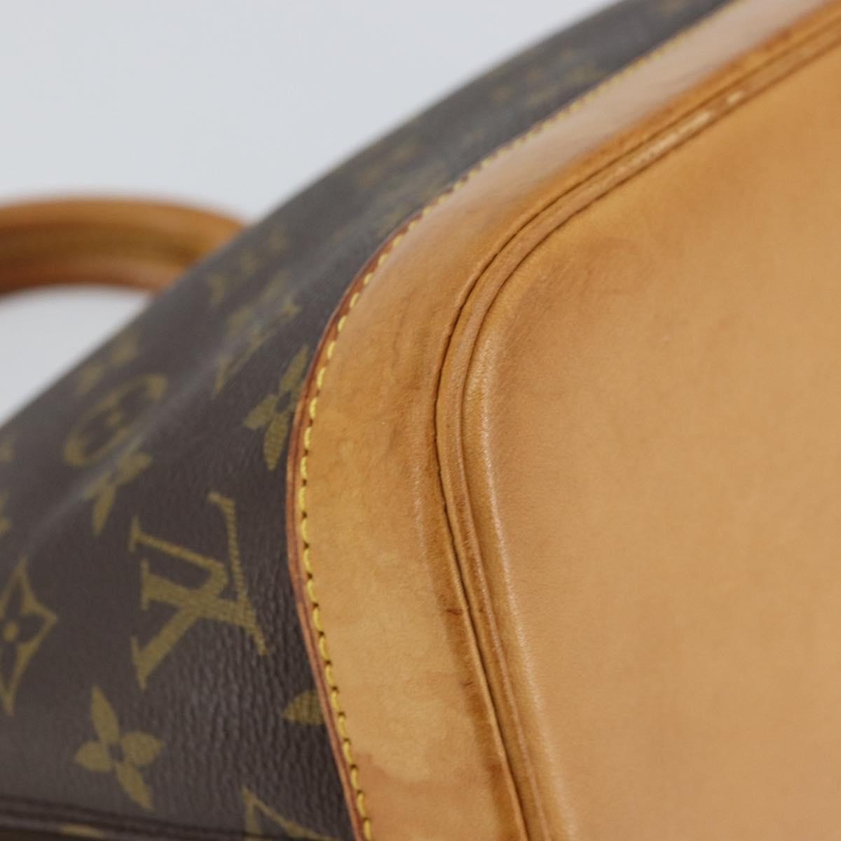 Louis Vuitton Alma Handbag Monogram Canvas Brown Canvas Handbag