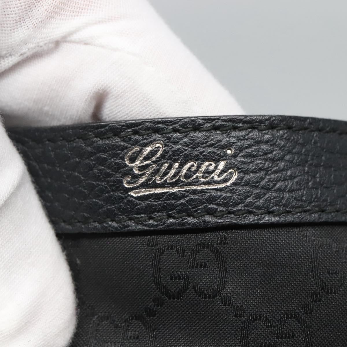 Gucci Abbey Pocket Tote Gg Canvas Black Canvas Tote Bag Bag (Pre-Owned)