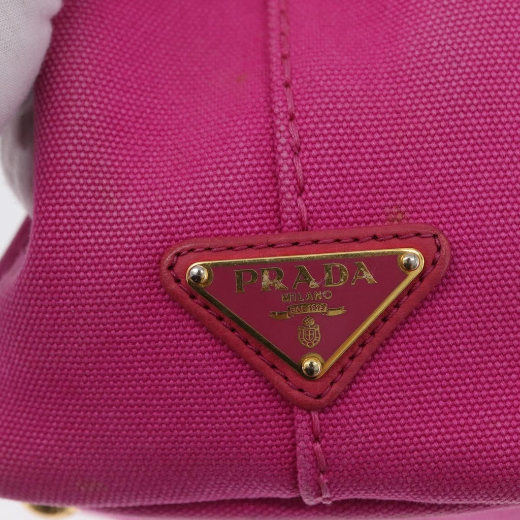 Prada Canapa Tote Canvas Pink Canvas Tote Bag Bag