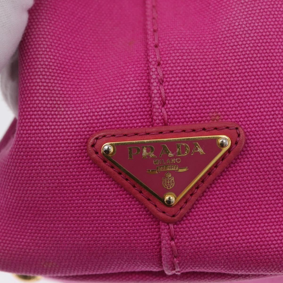 Prada Canapa Tote Canvas Pink Canvas Tote Bag Bag