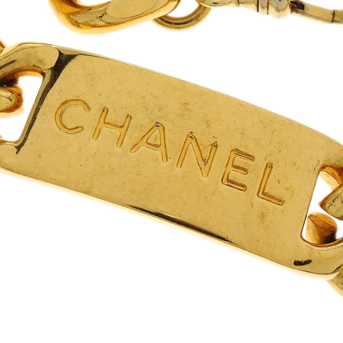 Chanel Vintage Medallion Chain Belt Metal Gold Gold_Plated Belts Accessory