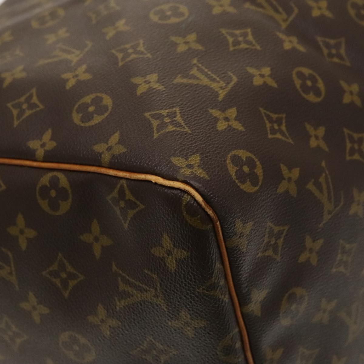 Louis Vuitton Keepall Bag Monogram Canvas Brown Canvas Travel Bag