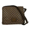 Louis Vuitton Brooklyn Handbag Damier Brown Canvas Shoulder Bag