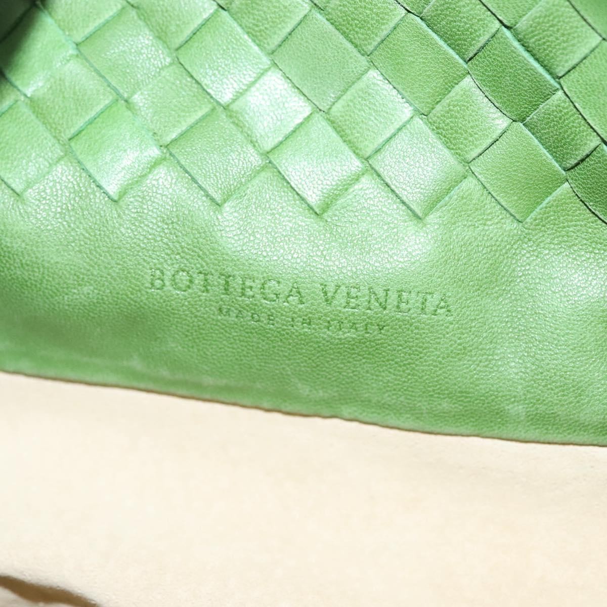 Bottega Veneta Intrecciato Leather Green Leather Handbag